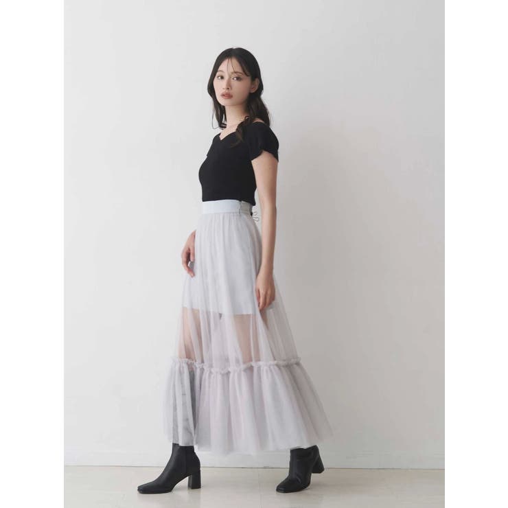 チュールティアードスカート | MERCURYDUO | 詳細画像18 