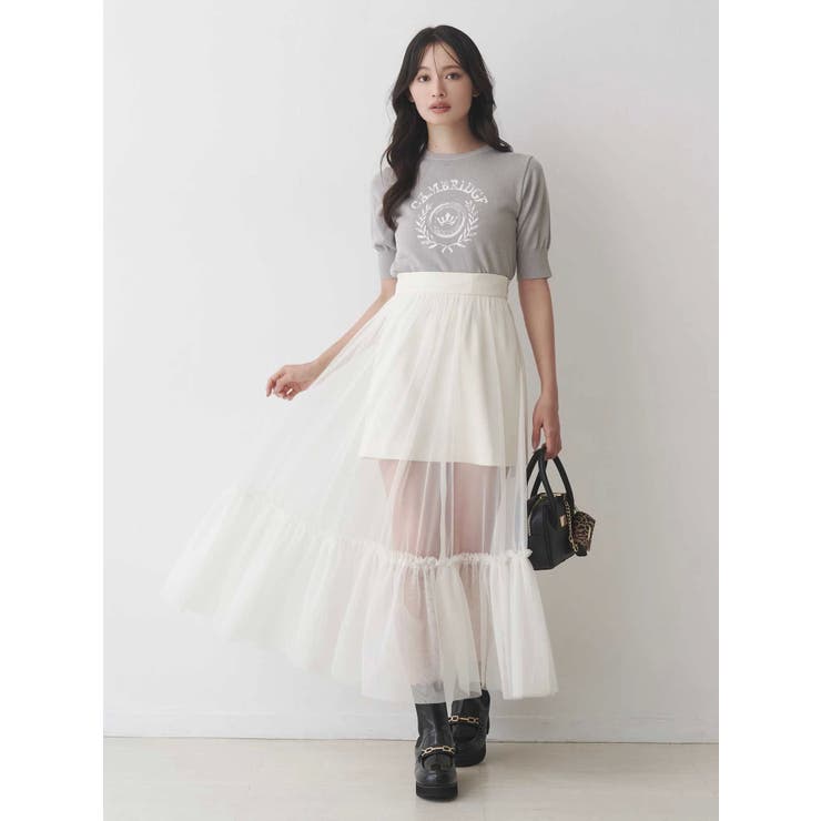チュールティアードスカート | MERCURYDUO | 詳細画像19 
