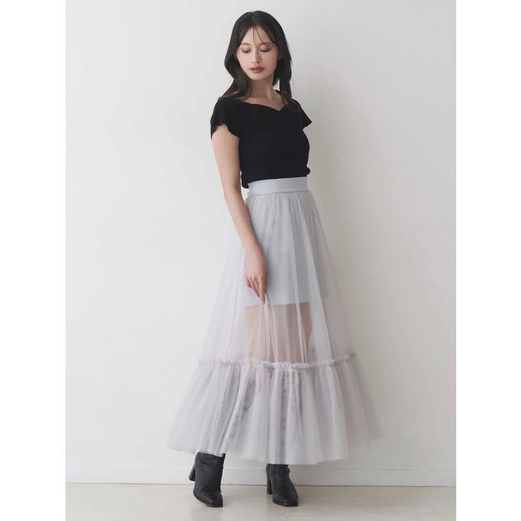 チュールティアードスカート | MERCURYDUO | 詳細画像2 