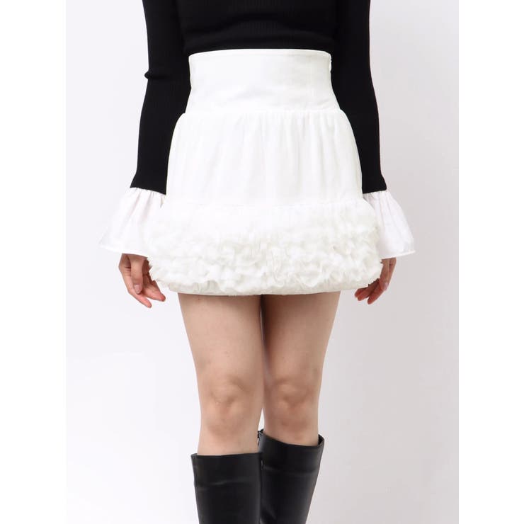 ボリュームチュールティアードミニスカート | MERCURYDUO | 詳細画像1 