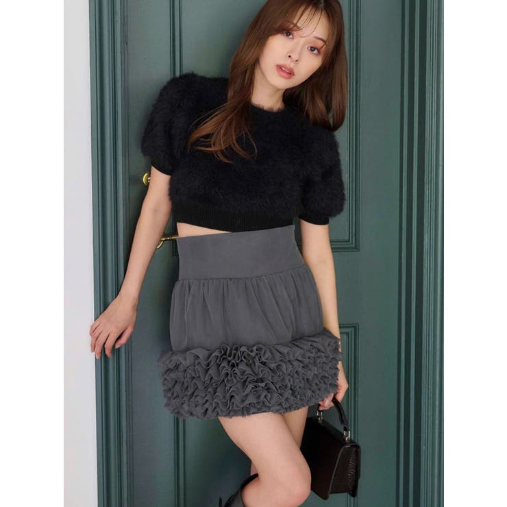 ボリュームチュールティアードミニスカート | MERCURYDUO | 詳細画像11 