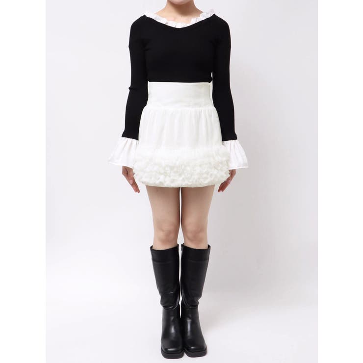 ボリュームチュールティアードミニスカート | MERCURYDUO | 詳細画像23 