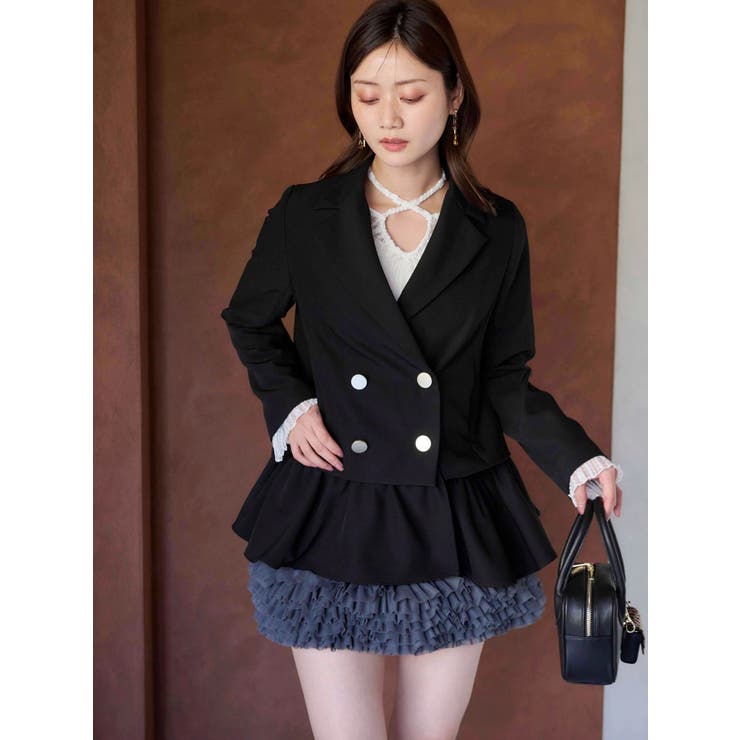 ボリュームチュールティアードミニスカート | MERCURYDUO | 詳細画像4 