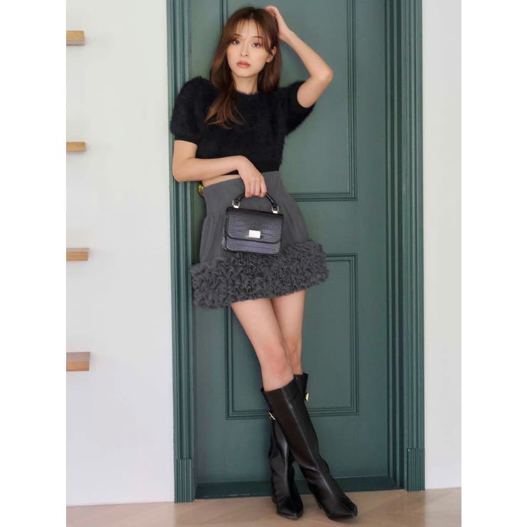 ボリュームチュールティアードミニスカート | MERCURYDUO | 詳細画像9 