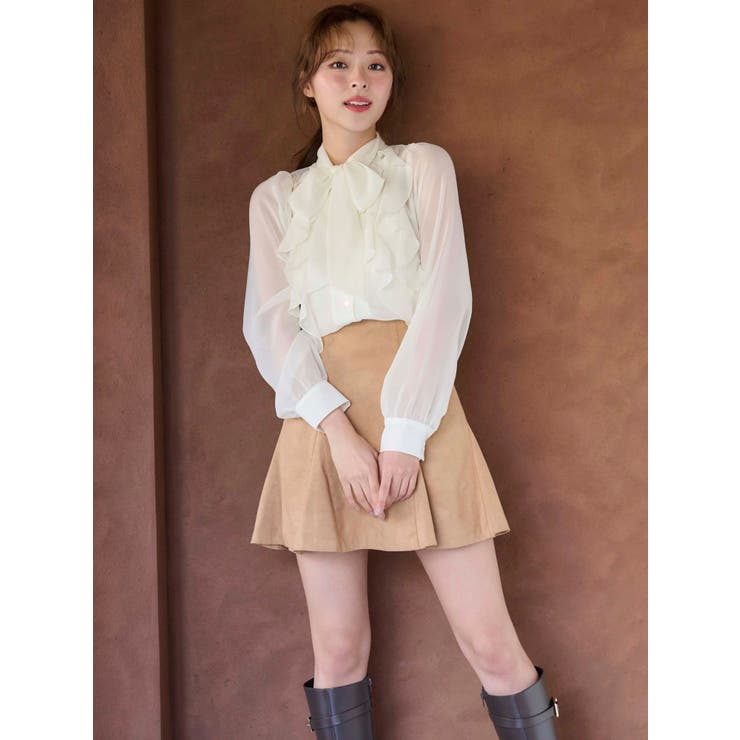 バックZIPミニマーメイドミニスカパン[品番：MKSW0065650]｜MERCURYDUO