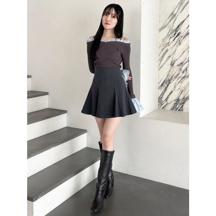 バックZIPミニマーメイドミニスカパン | MERCURYDUO | 詳細画像50 