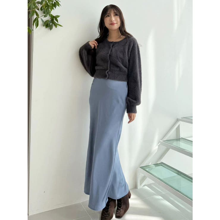 サテンナロースカート | MERCURYDUO | 詳細画像26 