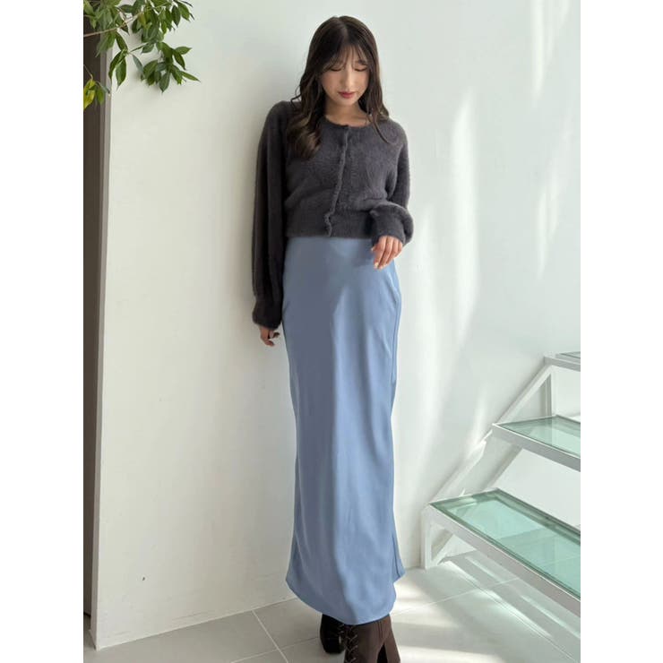 サテンナロースカート | MERCURYDUO | 詳細画像27 