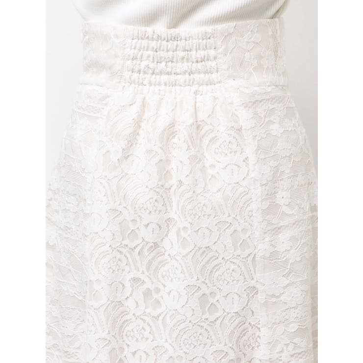 レースパッチワークフレアスカート | MERCURYDUO | 詳細画像24 