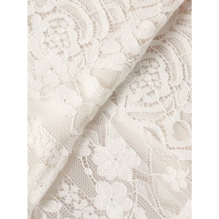 レースパッチワークフレアスカート | MERCURYDUO | 詳細画像26 