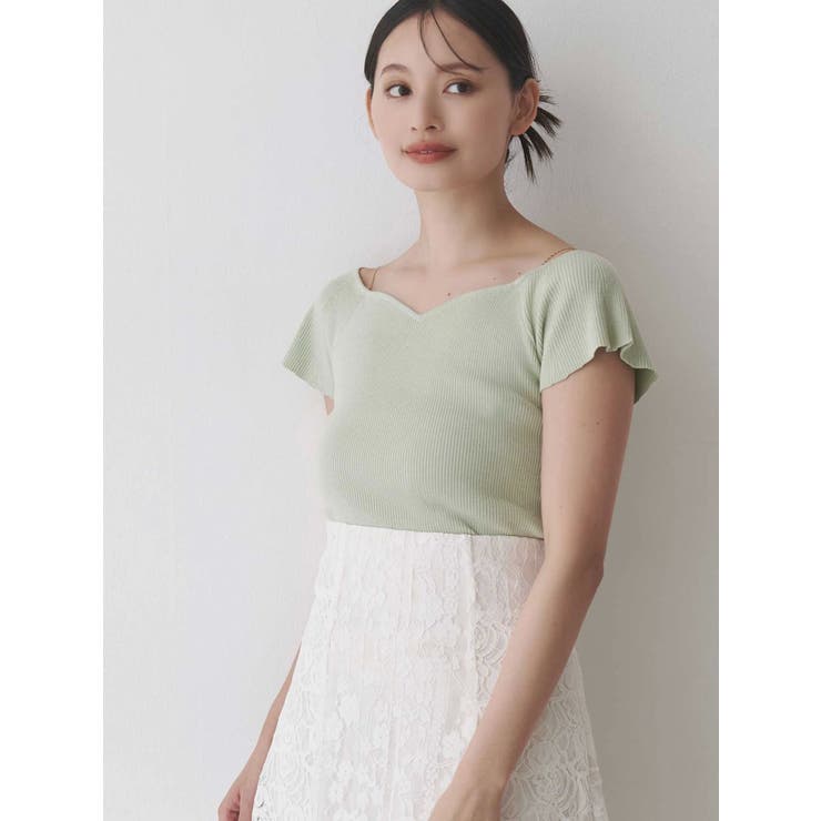 レースパッチワークフレアスカート | MERCURYDUO | 詳細画像6 