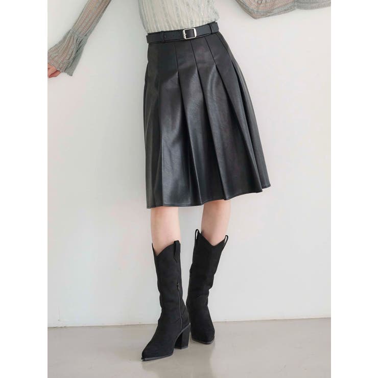 ニーレングスプリーツスカート[品番：MKSW0066465]｜MERCURYDUO