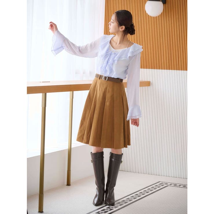 ニーレングスプリーツスカート[品番：MKSW0066465]｜MERCURYDUO