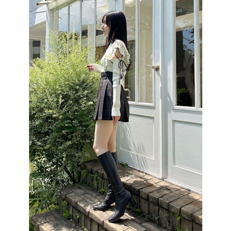 ベルト付きチェックプリーツミニスカパン | MERCURYDUO | 詳細画像20 