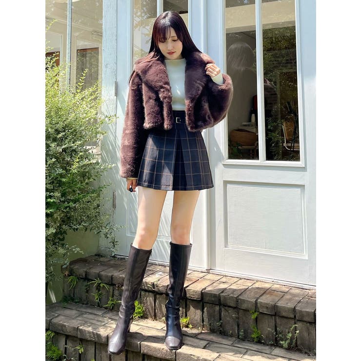 ベルト付きチェックプリーツミニスカパン | MERCURYDUO | 詳細画像21 