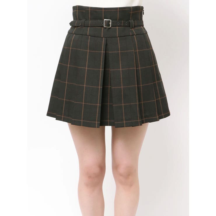 ベルト付きチェックプリーツミニスカパン | MERCURYDUO | 詳細画像37 