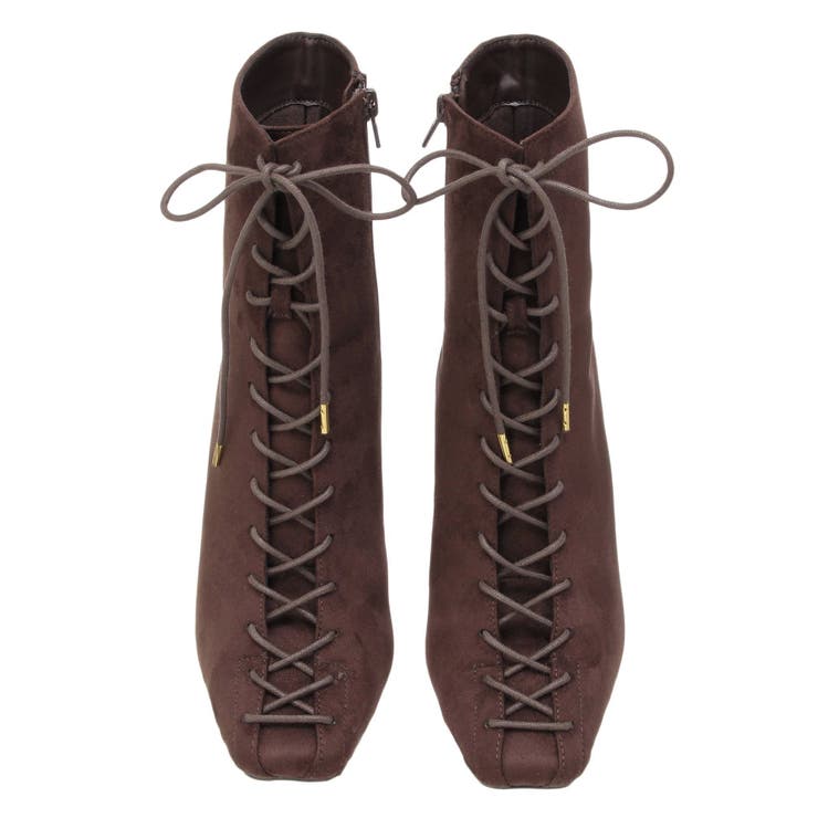 レースアップフェイクスエードブーツ | MERCURYDUO | 詳細画像7 