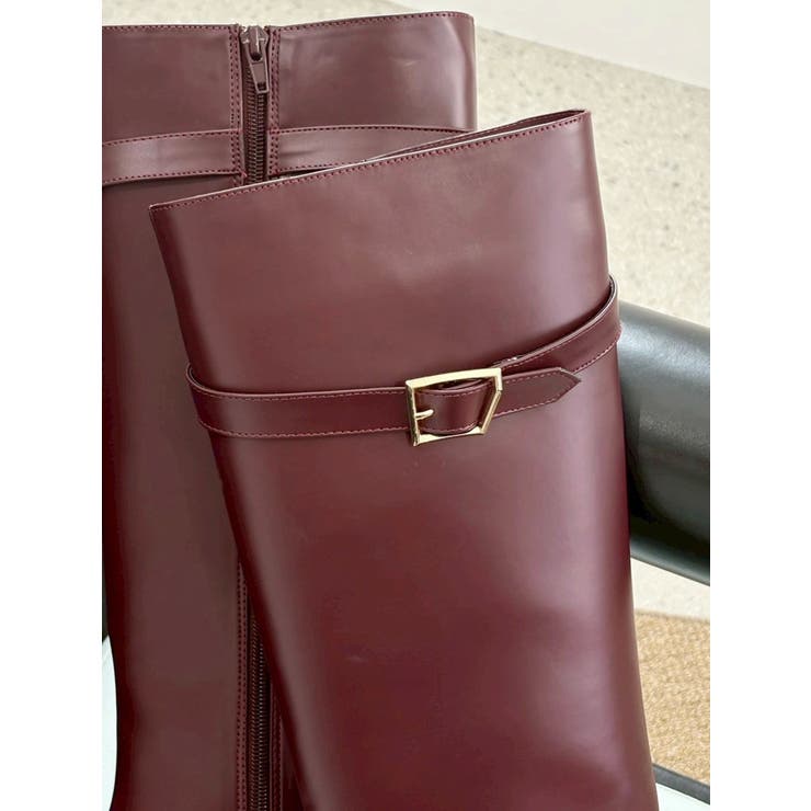 ベルテッドロングブーツ | MERCURYDUO | 詳細画像3 