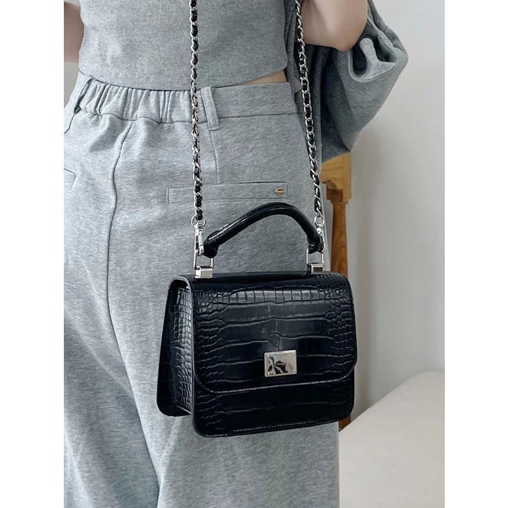 ブラック | クロコミニバッグ | MERCURYDUO