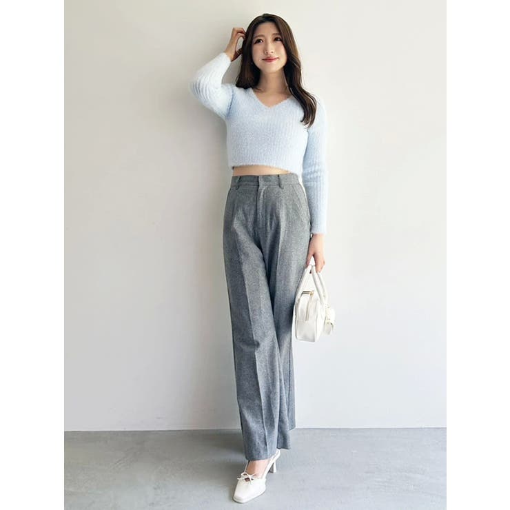 ミニシャギーVネッククロップドニット | MERCURYDUO | 詳細画像21 