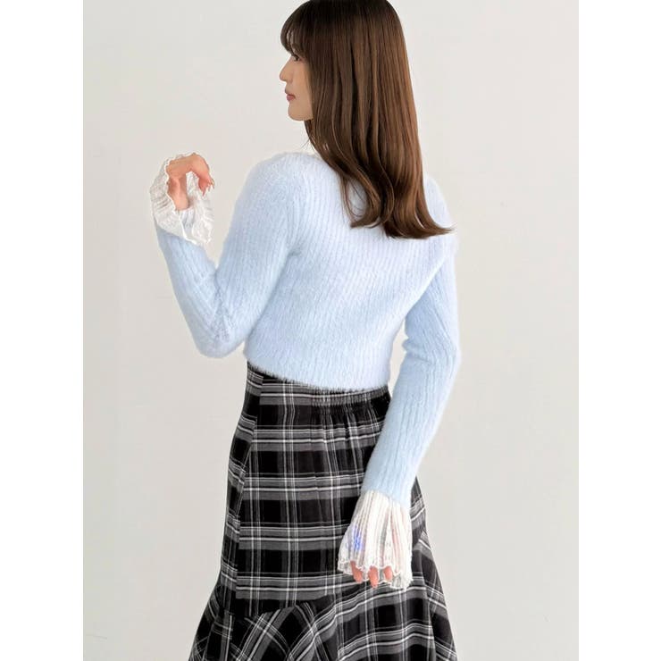 ミニシャギーVネッククロップドニット | MERCURYDUO | 詳細画像28 