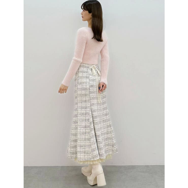 ミニシャギーVネッククロップドニット | MERCURYDUO | 詳細画像38 