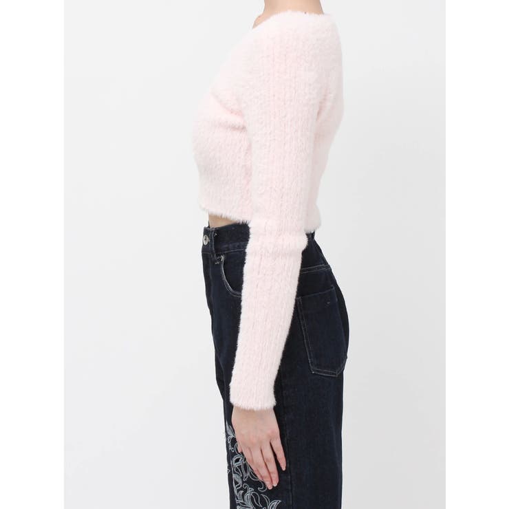 ミニシャギーVネッククロップドニット | MERCURYDUO | 詳細画像40 