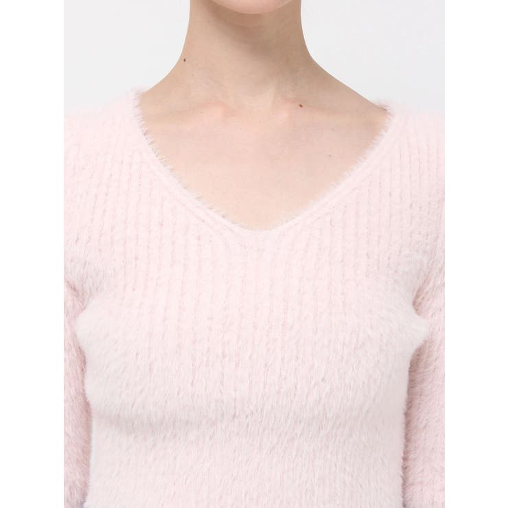 ミニシャギーVネッククロップドニット | MERCURYDUO | 詳細画像42 