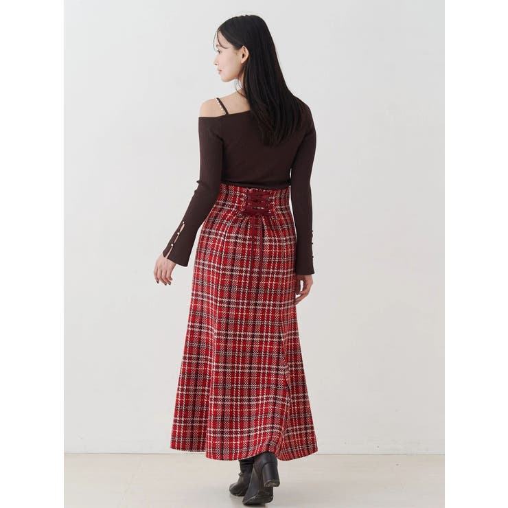 アシメパールチェーンワンショルニット | MERCURYDUO | 詳細画像20 