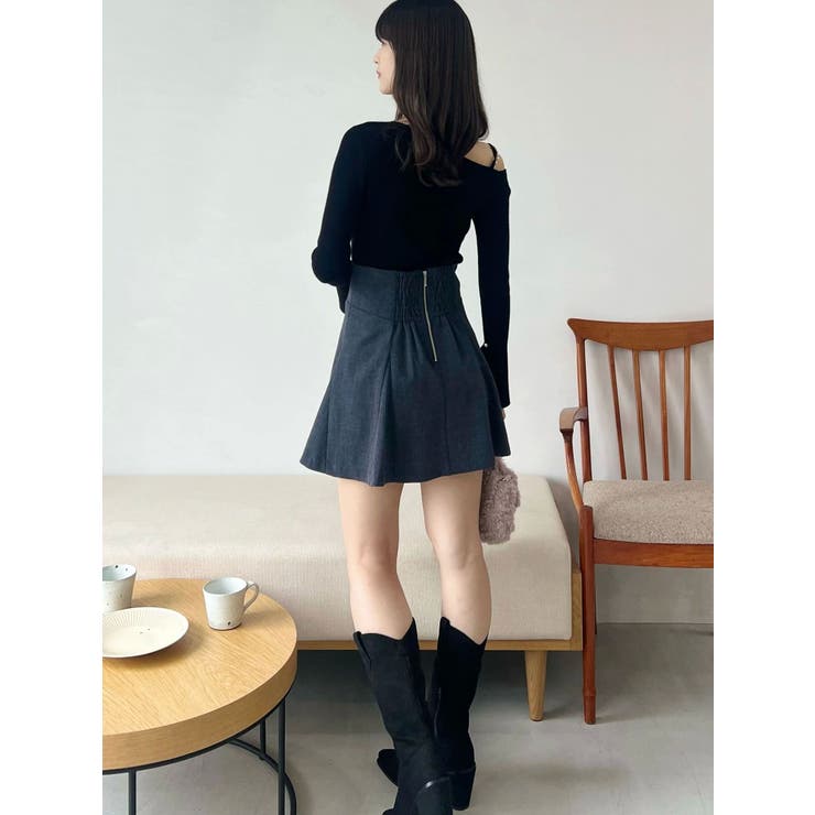 アシメパールチェーンワンショルニット | MERCURYDUO | 詳細画像27 