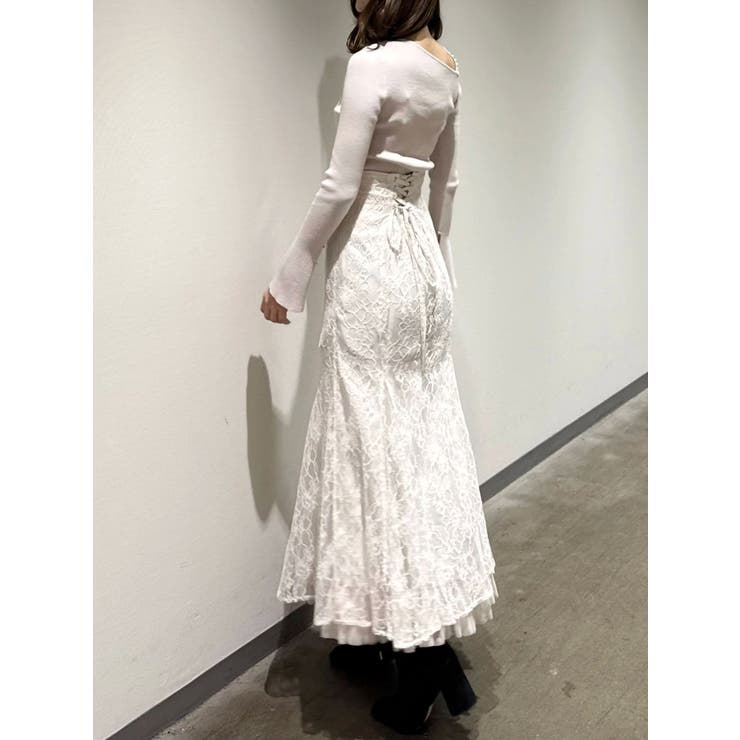 アシメパールチェーンワンショルニット | MERCURYDUO | 詳細画像45 