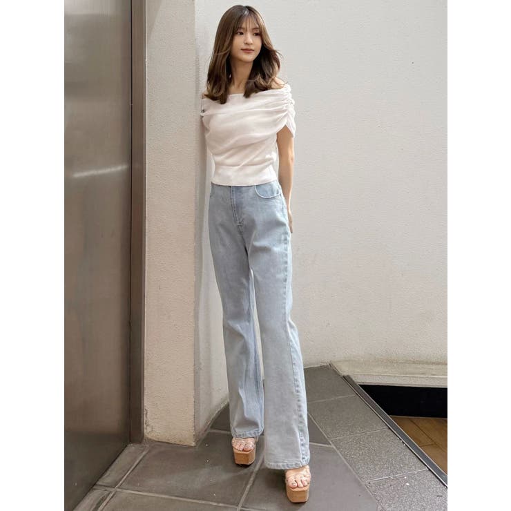 ドレープオフショルコンパクトニット | MERCURYDUO | 詳細画像16 