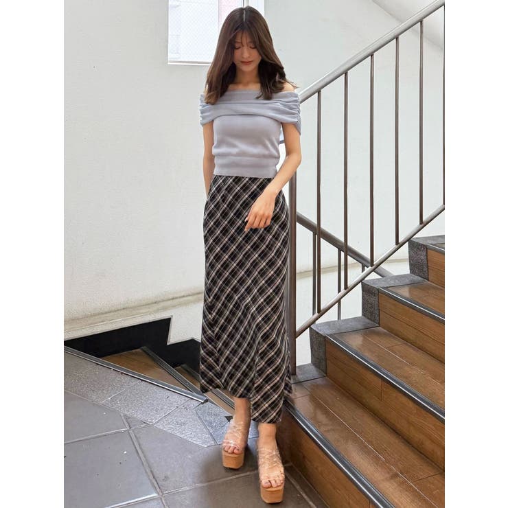 ドレープオフショルコンパクトニット | MERCURYDUO | 詳細画像21 