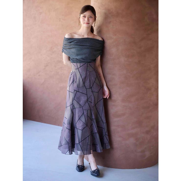 ドレープオフショルコンパクトニット | MERCURYDUO | 詳細画像3 