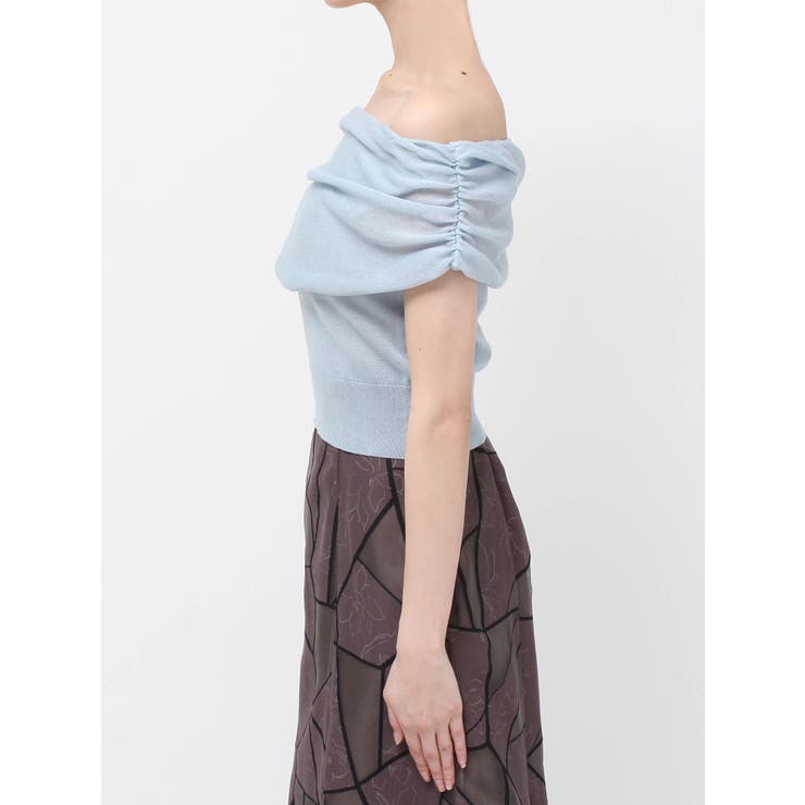 ドレープオフショルコンパクトニット | MERCURYDUO | 詳細画像34 