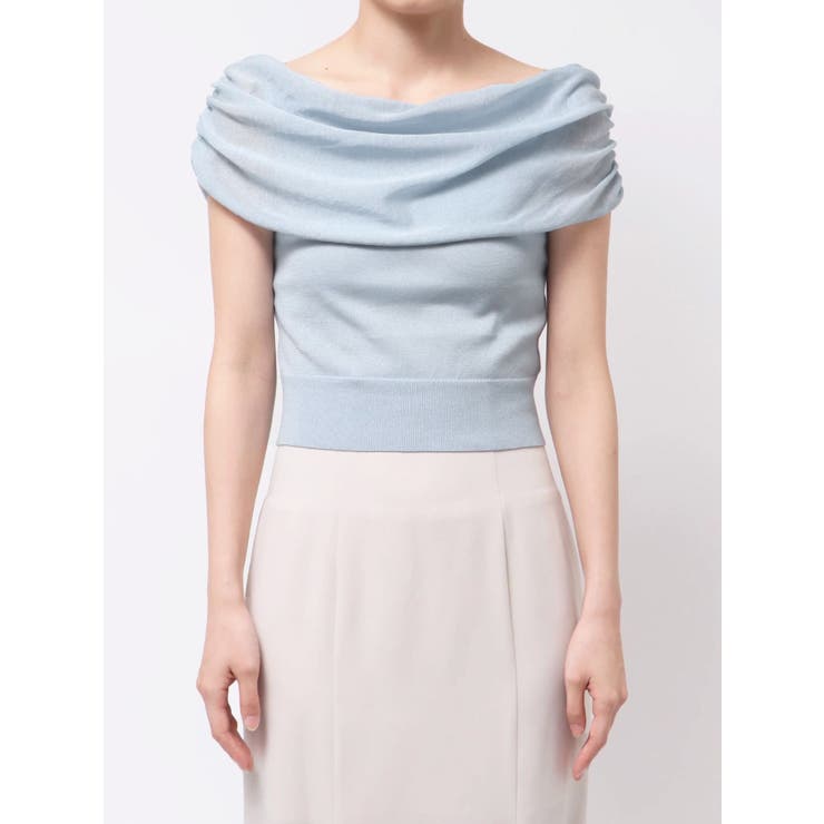 ドレープオフショルコンパクトニット | MERCURYDUO | 詳細画像40 