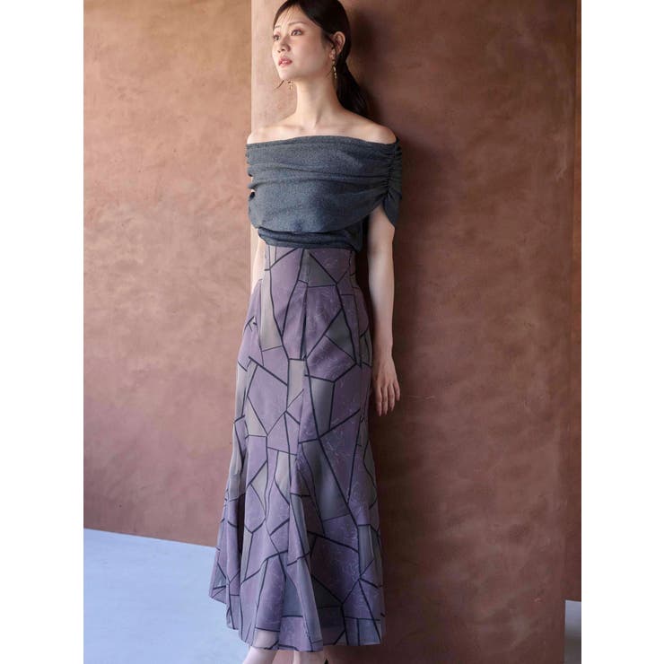 ドレープオフショルコンパクトニット | MERCURYDUO | 詳細画像5 