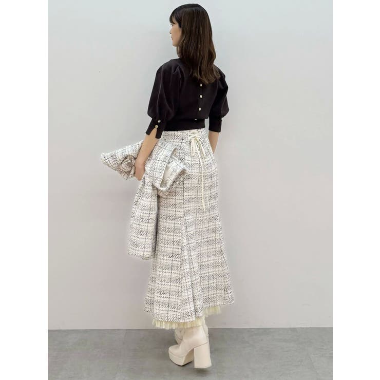 総針パワショルスリットスリーブニット | MERCURYDUO | 詳細画像10 