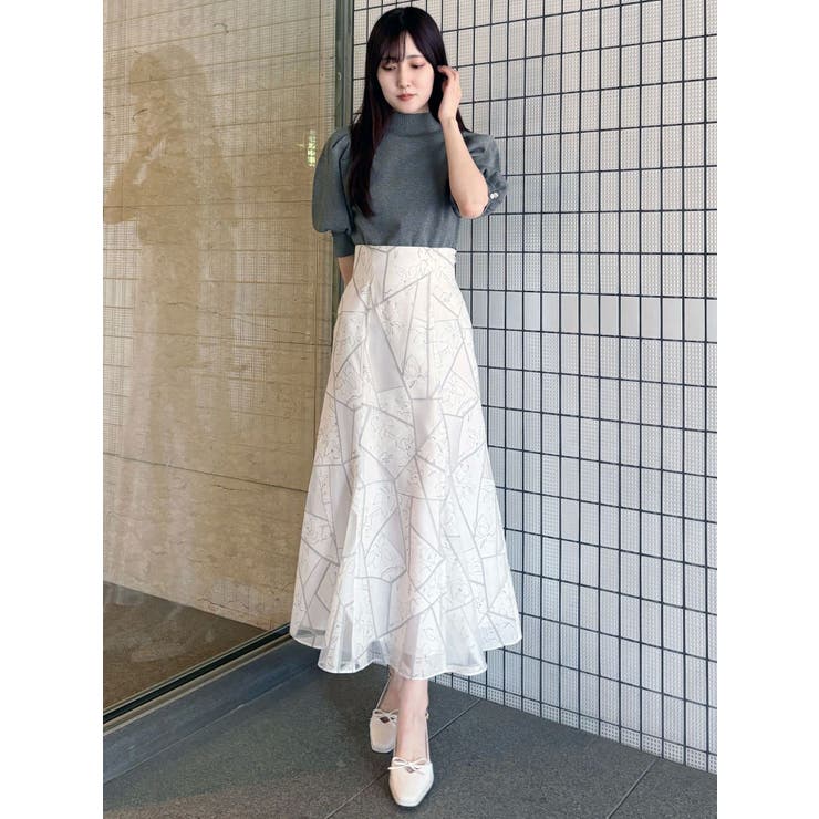 総針パワショルスリットスリーブニット | MERCURYDUO | 詳細画像4 