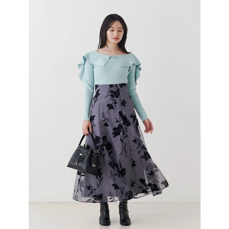 ペプラムラッフルコンパクトニット | MERCURYDUO | 詳細画像27 