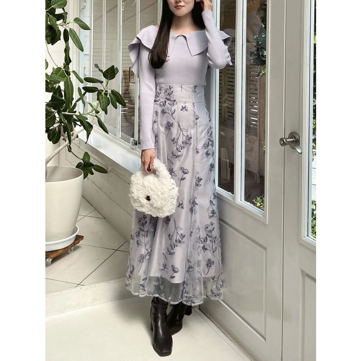 ペプラムラッフルコンパクトニット | MERCURYDUO | 詳細画像29 