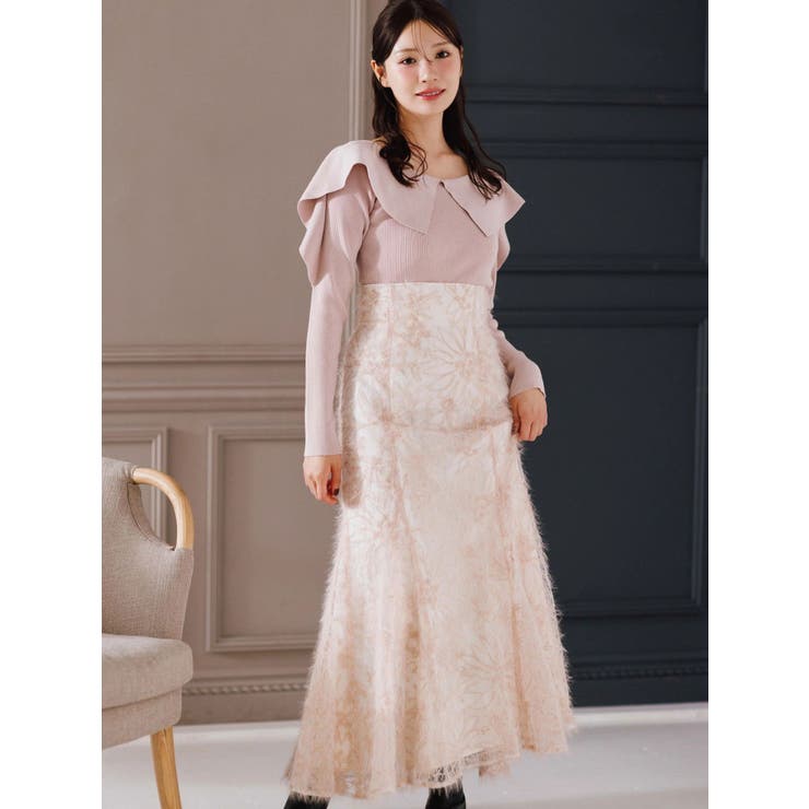 ペプラムラッフルコンパクトニット | MERCURYDUO | 詳細画像3 