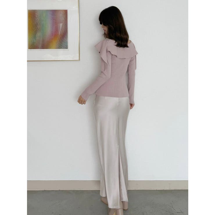 ペプラムラッフルコンパクトニット | MERCURYDUO | 詳細画像41 