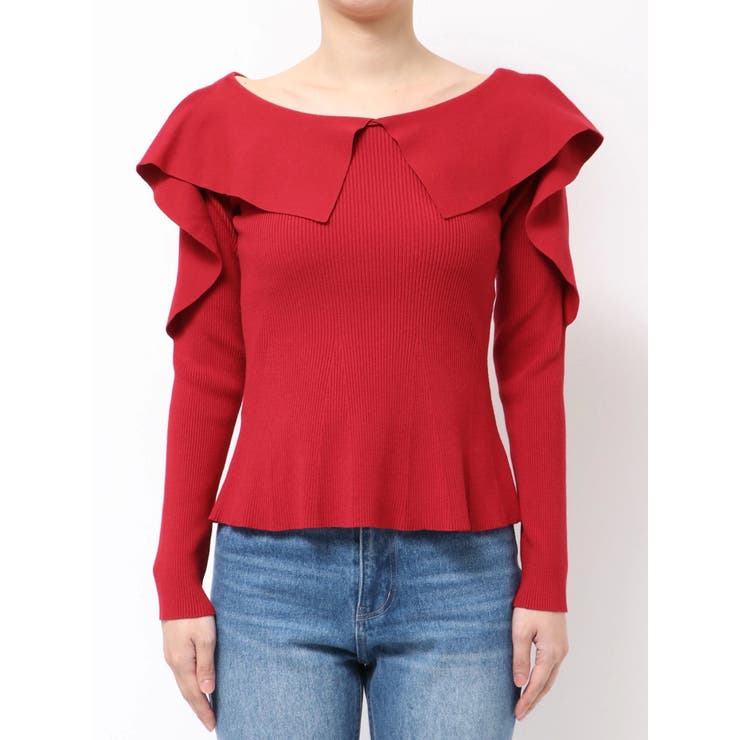 ペプラムラッフルコンパクトニット | MERCURYDUO | 詳細画像48 