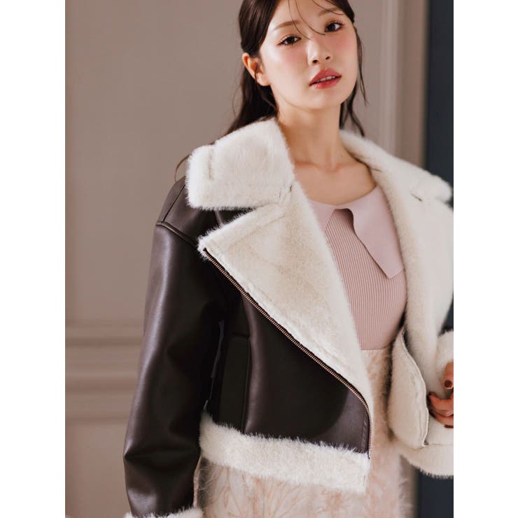 ペプラムラッフルコンパクトニット | MERCURYDUO | 詳細画像5 