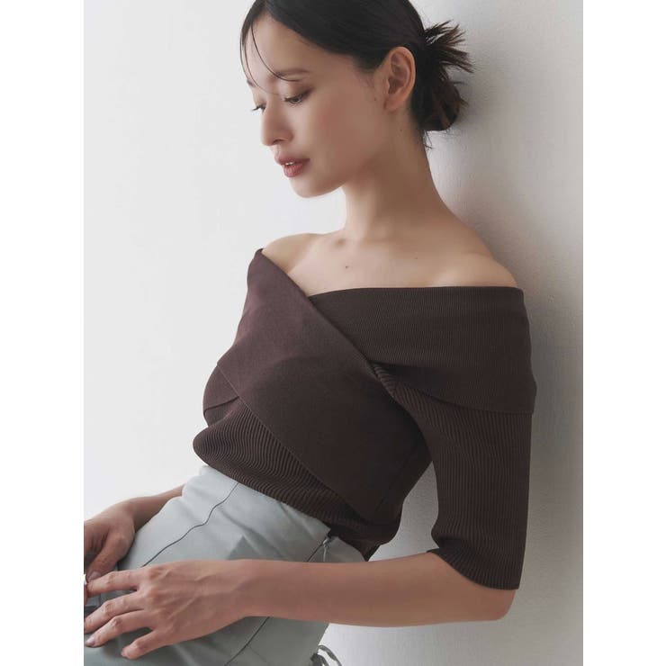 ブラウン | クロスニット | MERCURYDUO