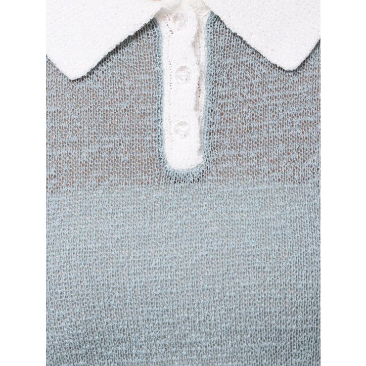 クリアボタンポロニット | MERCURYDUO | 詳細画像29 