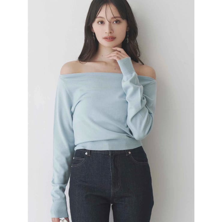 3WAYボートネックニット | MERCURYDUO | 詳細画像2 