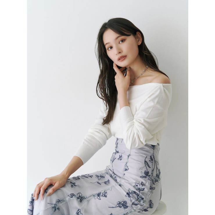 3WAYボートネックニット | MERCURYDUO | 詳細画像21 