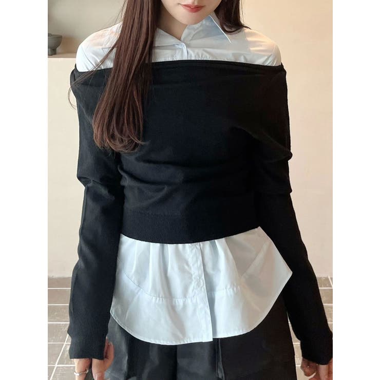 3WAYボートネックニット | MERCURYDUO | 詳細画像26 